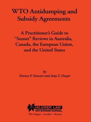 cover image of WTO Antidumping and Subsidy Agreements